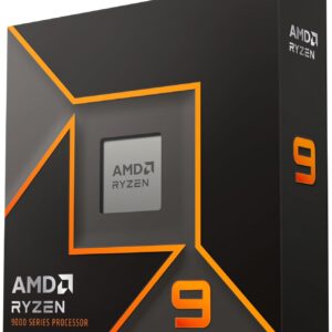 AMD Ryzen 9 9900X Prozessor (Radeon Grafik intergrierte, 12 Kerne/24 Threads, 120W TDP, AM5 Sockel, 76MB Cache, Bis zu 5.6 GHz max Boost Frequenz, Kein Kühler)